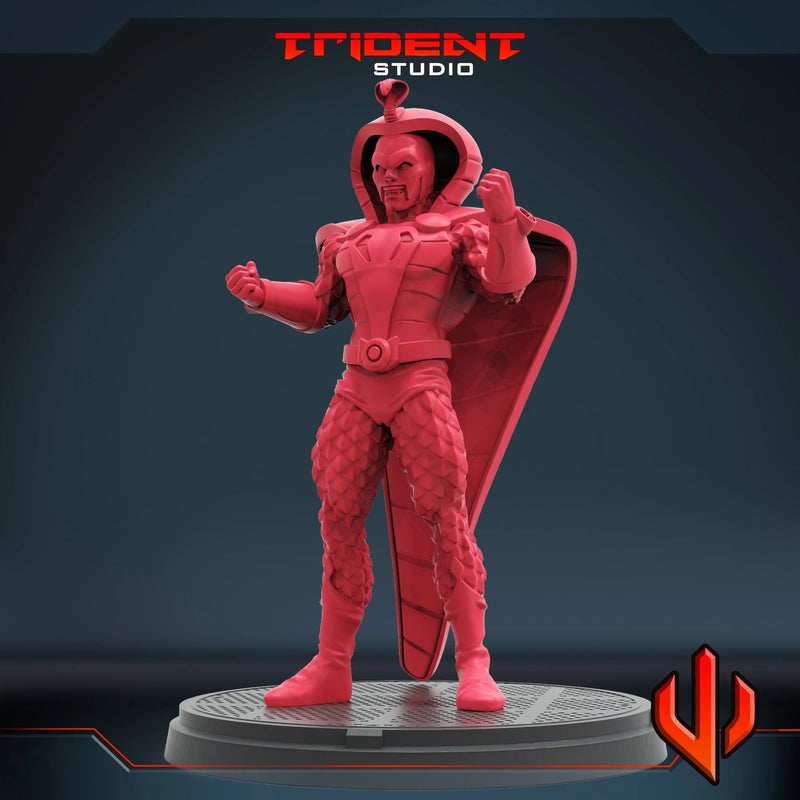 King Cobra Marvel MCP-compatible 40mm resin proxy miniature by Trident Miniatures - product image 2