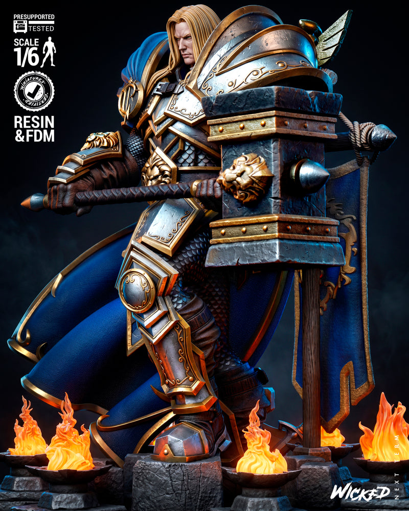 Arthas Sculpture resin statue kit view 2