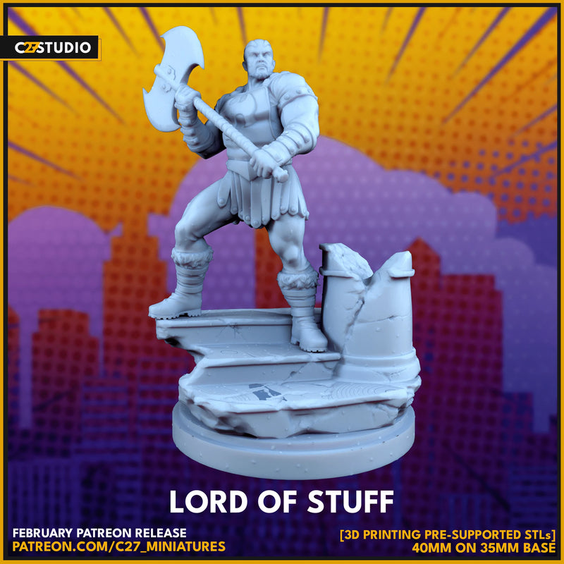 Skurge Marvel MCP-compatible resin miniature by C27 Studios - product image 2