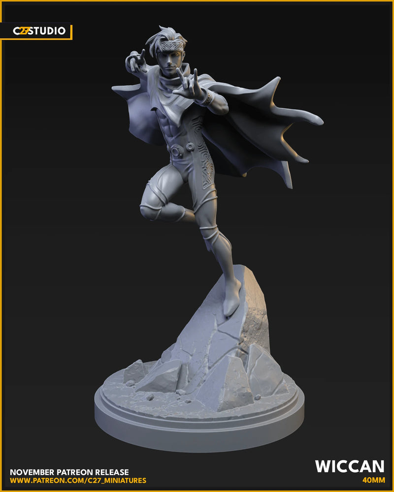 Wiccan Marvel MCP-compatible resin miniature by C27 Studios - product image 2