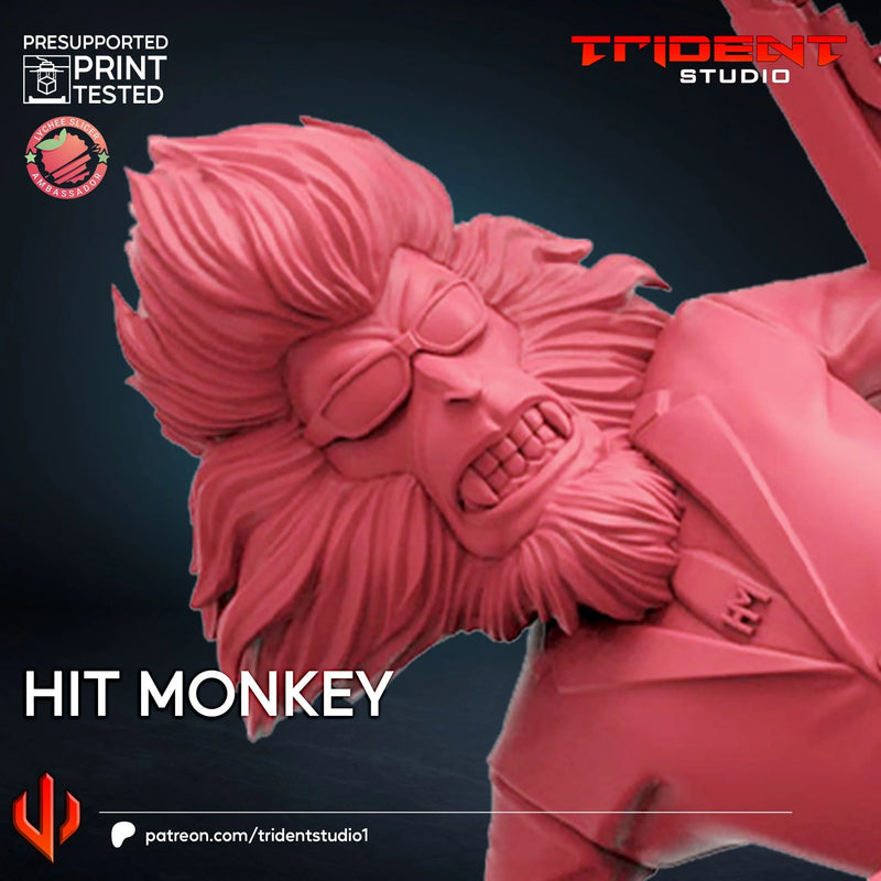 Hit Monkey Marvel MCP-compatible 40mm resin proxy miniature by Trident Miniatures - product image 2