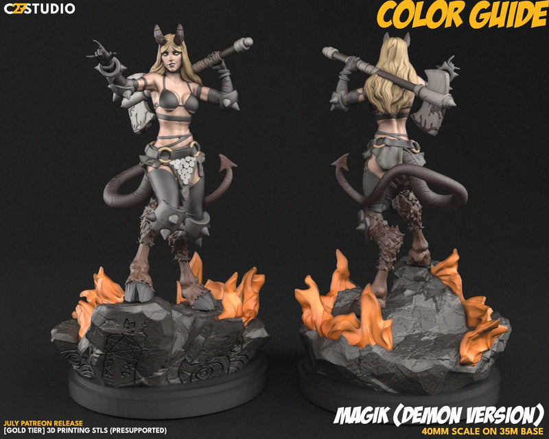 Magik (Demon Form) Marvel MCP-compatible resin miniature by C27 Studios - product image 2