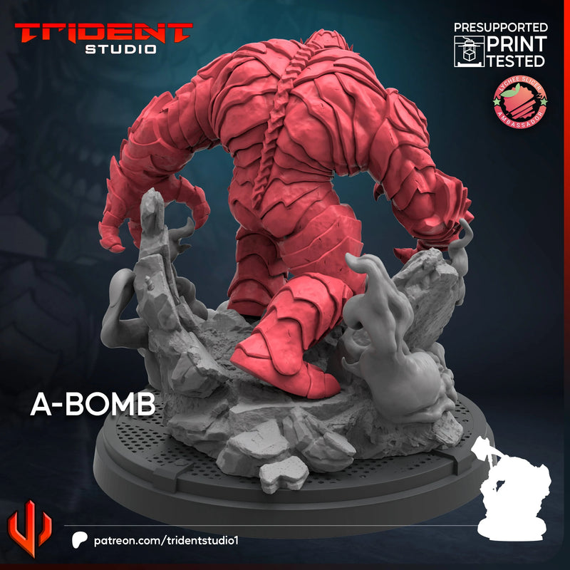 A-Bomb Marvel MCP-compatible 40mm resin proxy miniature by Trident Miniatures - product image 2