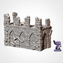 Abandoned Ruins GW 10th 3D printed terrain view 2