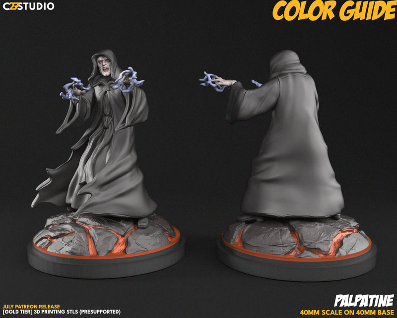 Palpatine Star Wars Shatterpoint-compatible resin miniature by C27 Studios - product image 2