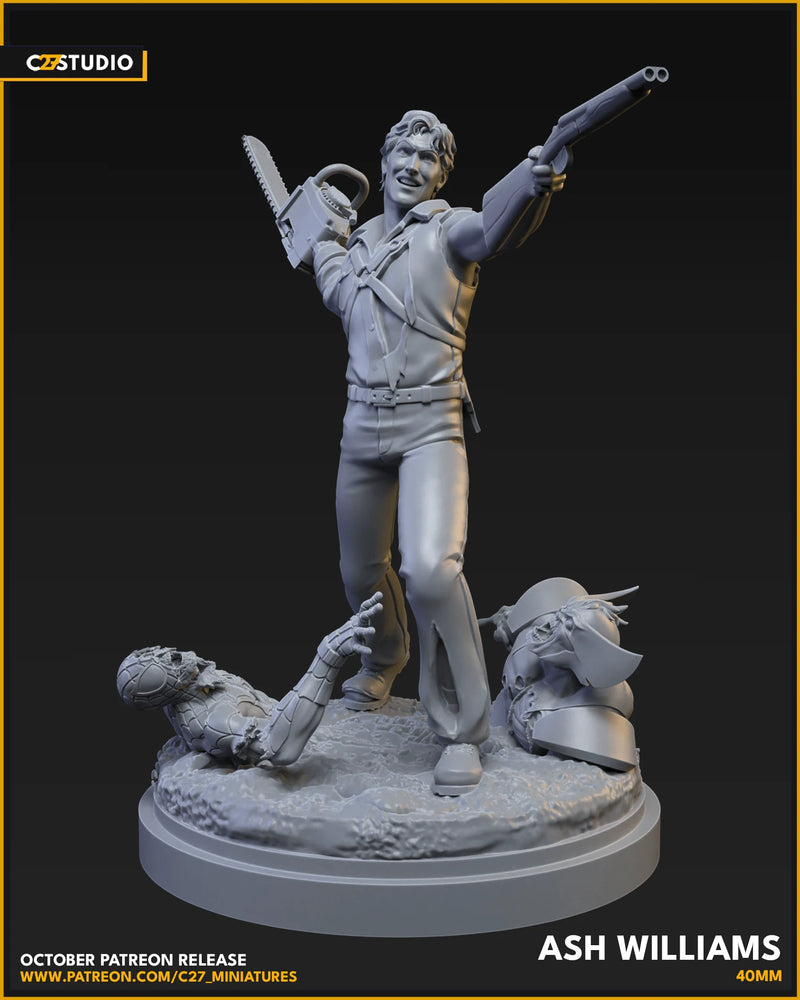 Ash Williams - Evil Dead MCP-Compatible Resin Miniature Evil Dead MCP-compatible resin miniature by C27 Studios - product image 2