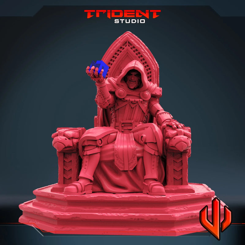 Doctor Doom Marvel MCP-compatible 40mm resin proxy miniature by Trident Miniatures - product image 2