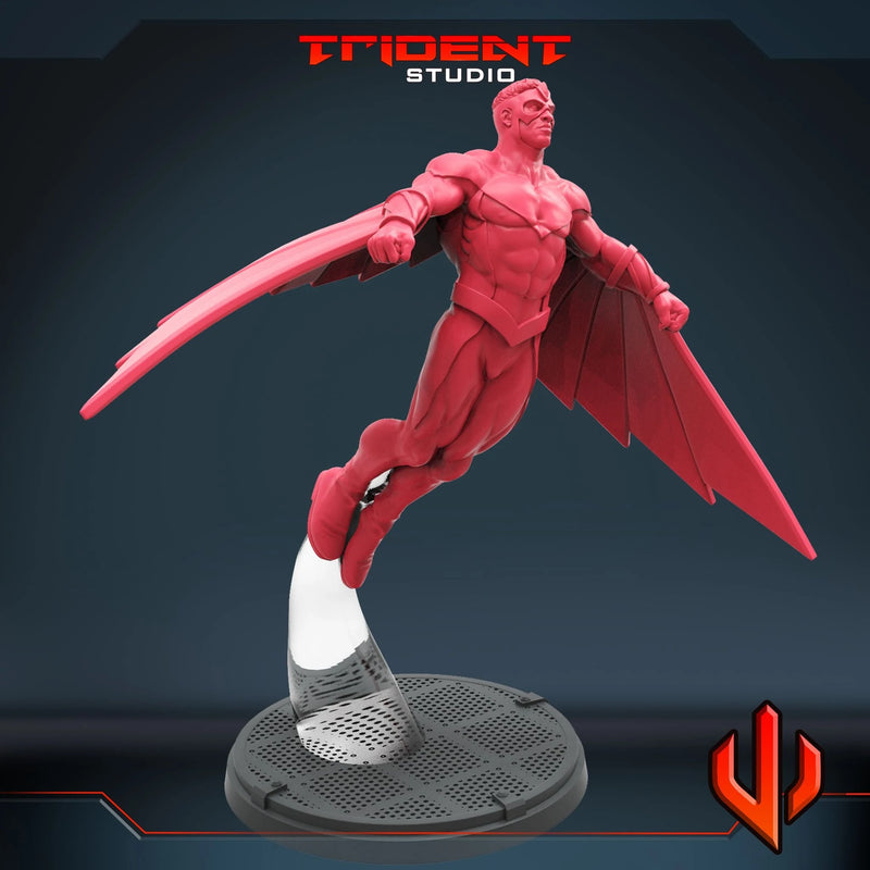 Classic Falcon Marvel MCP-compatible 40mm resin proxy miniature by Trident Miniatures - product image 2