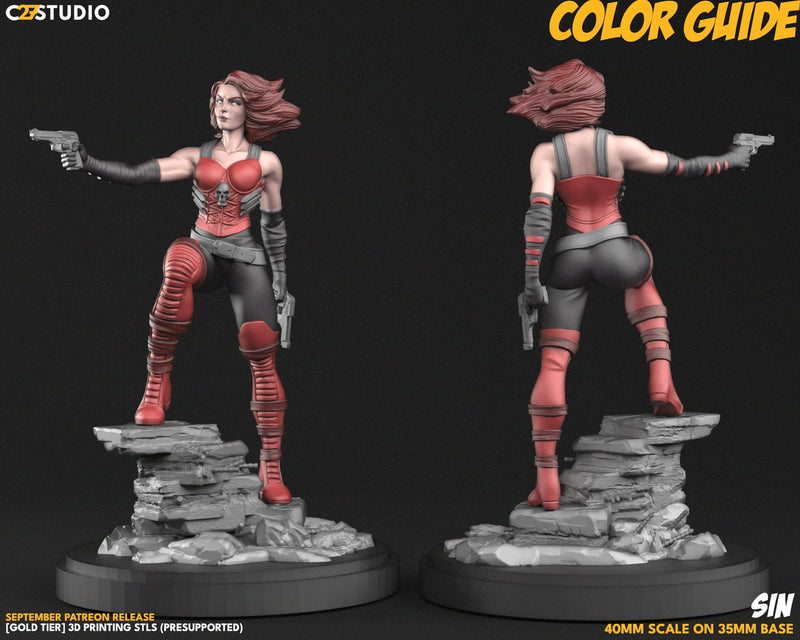 Sin Marvel MCP-compatible resin miniature by C27 Studios - product image 2