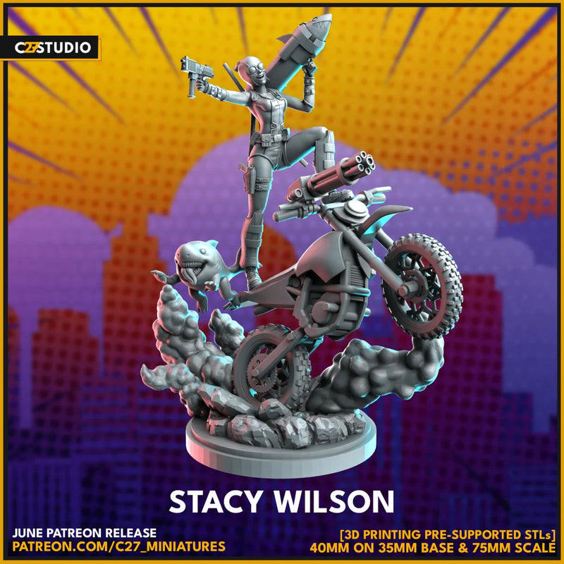 Gwenpool Marvel MCP-compatible resin miniature by C27 Studios - product image 2