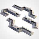 Trenches 3D printed terrain view 2
