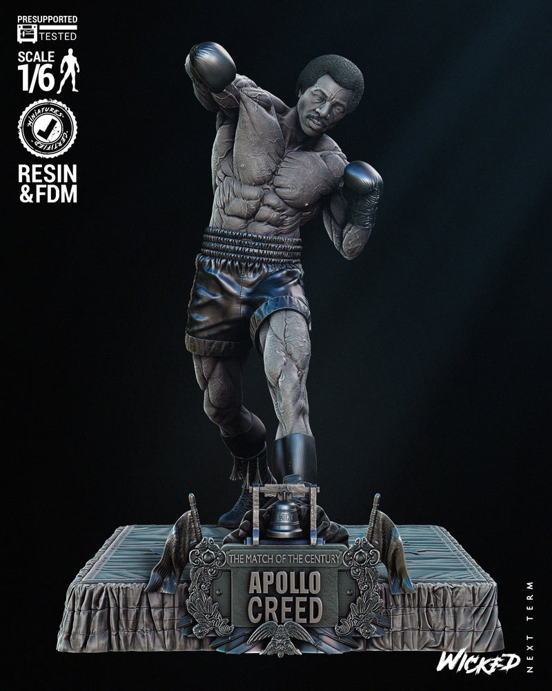 Apollo Creed Sculpture resin statue kit view 2