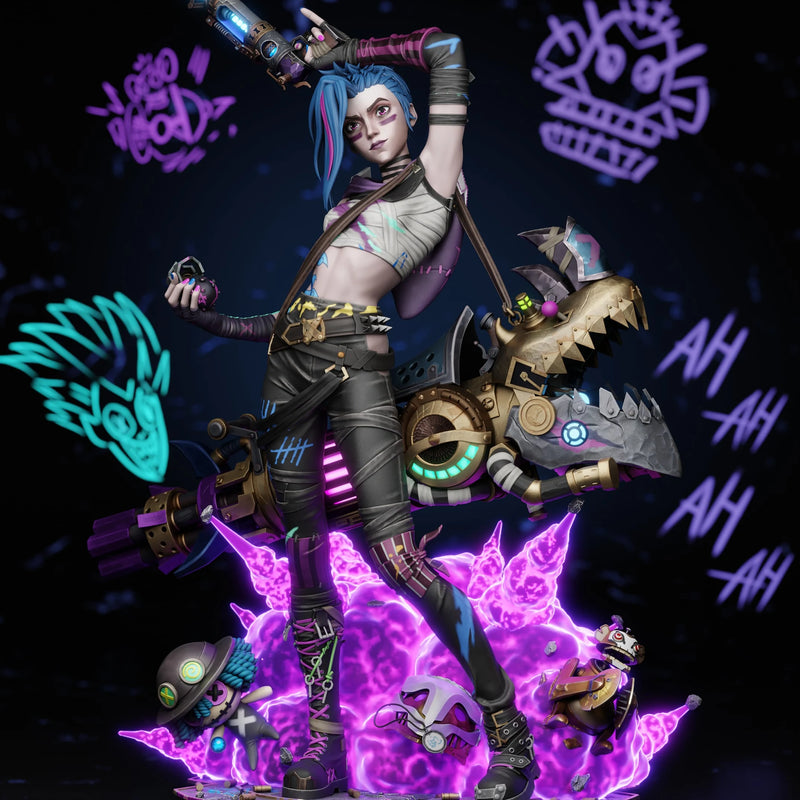 Jinx Resin Statue & Bust - Full Size view 2