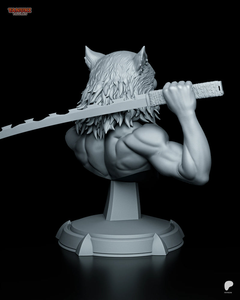 Inosuke Resin Statue & Bust - Bust view 2