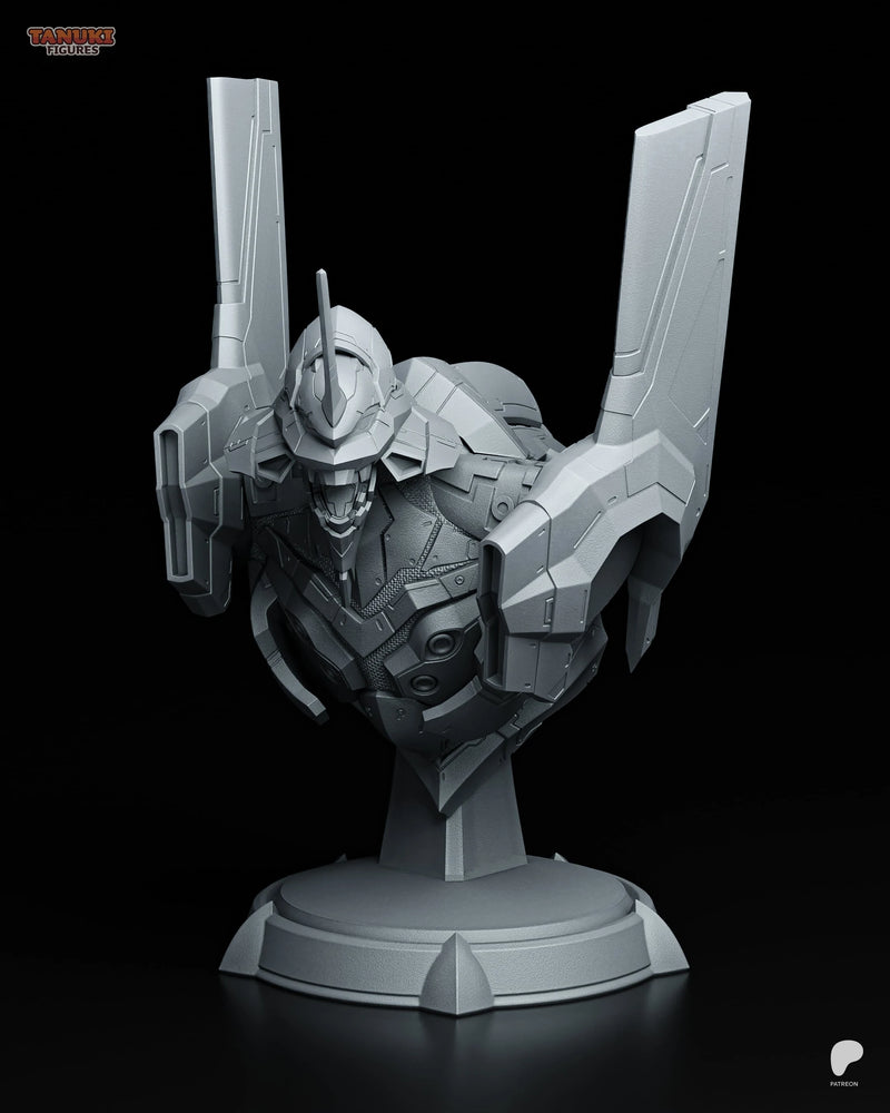 Eva 01 Resin Statue & Bust - Bust view 2