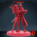 Rogue And Gambit Marvel MCP-compatible 40mm resin proxy miniature by Trident Miniatures - product image 2