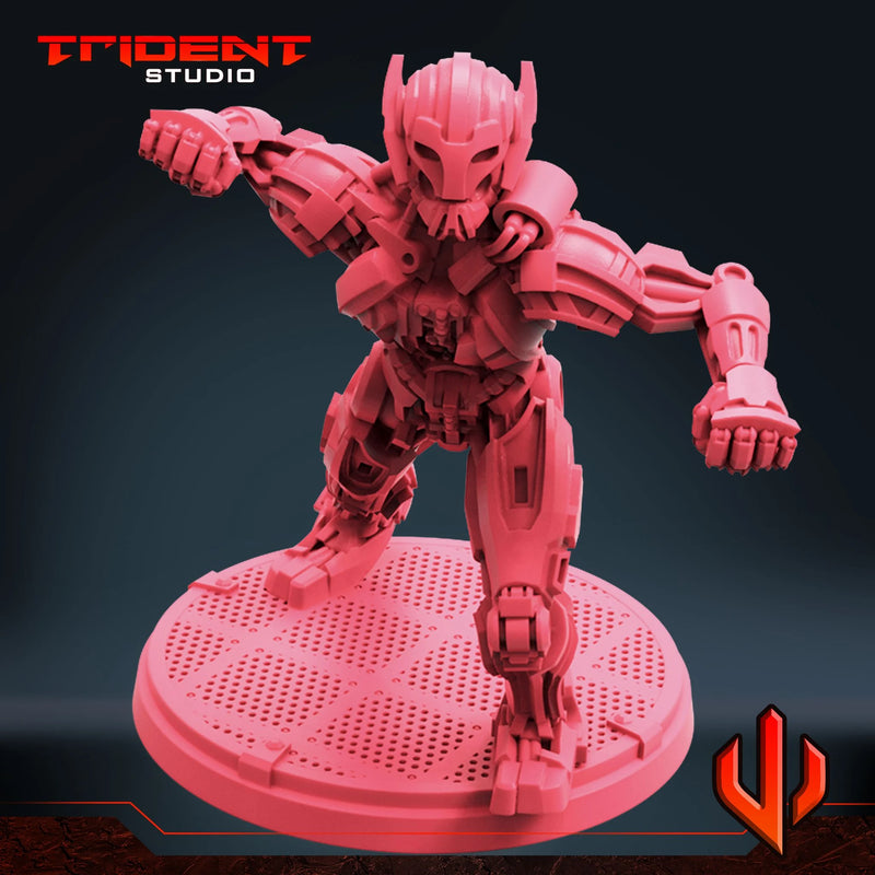 Ultimatron Drone Multiverse Marvel MCP-compatible 40mm resin proxy miniature by Trident Miniatures - product image 2