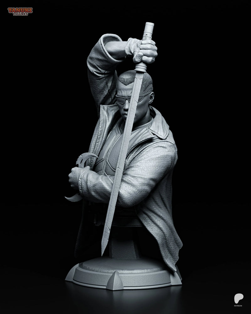 Blade Resin Statue & Bust - Bust view 2
