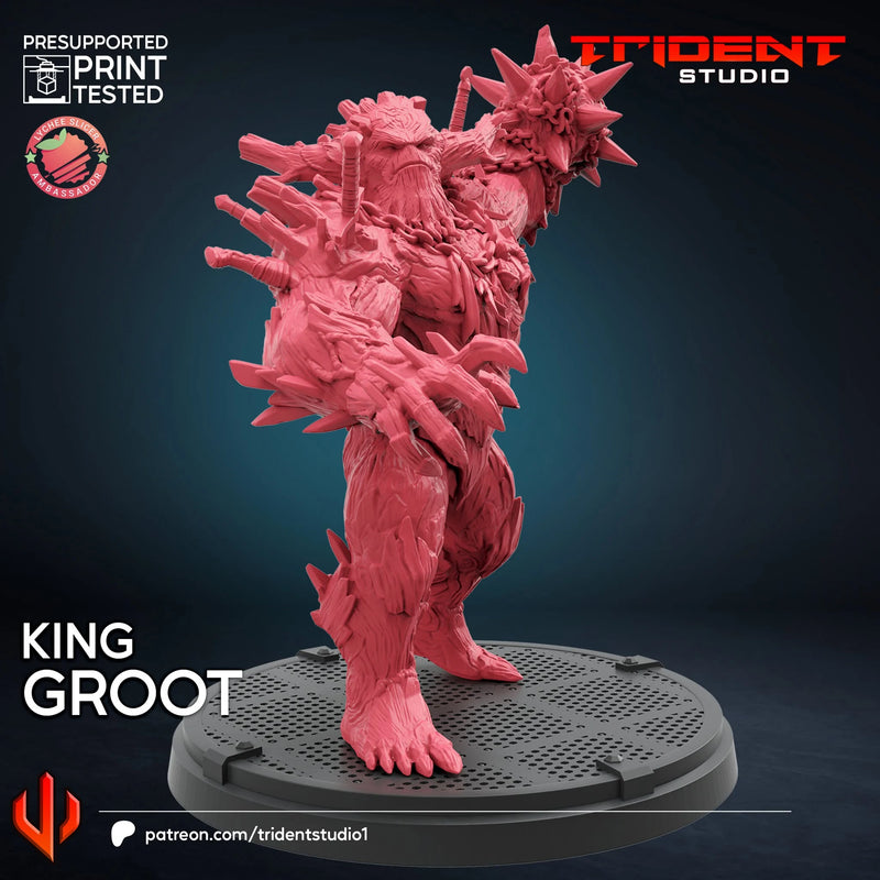 King Groot Marvel MCP-compatible 40mm resin proxy miniature by Trident Miniatures - product image 2