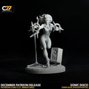 Dazzler (Dec 2021 Sculpt) Marvel MCP-compatible resin miniature by C27 Studios - product image 2
