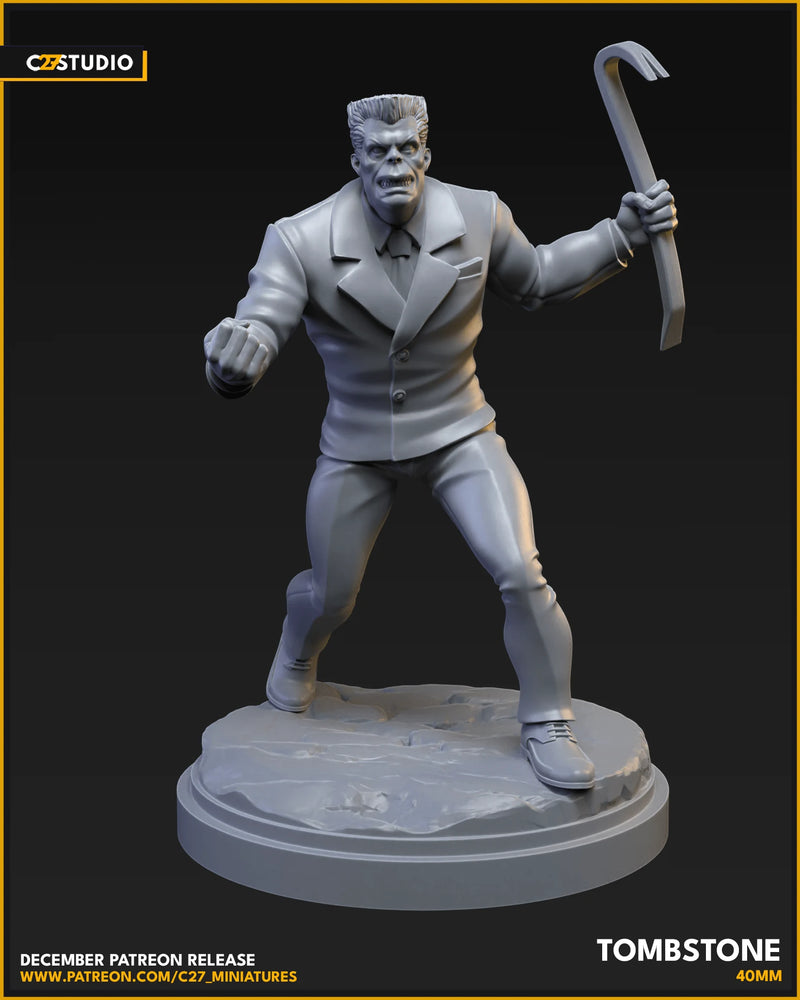 Tombstone Marvel MCP-compatible resin miniature by C27 Studios - product image 2