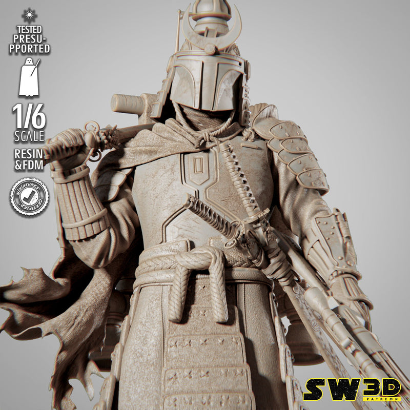 Boba Fett Samurai Sculpture