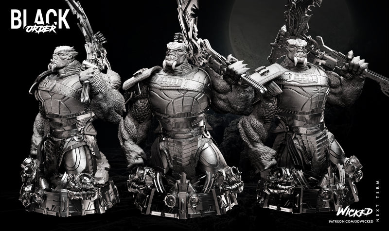 Cull Obsidian Bust resin bust kit view 2