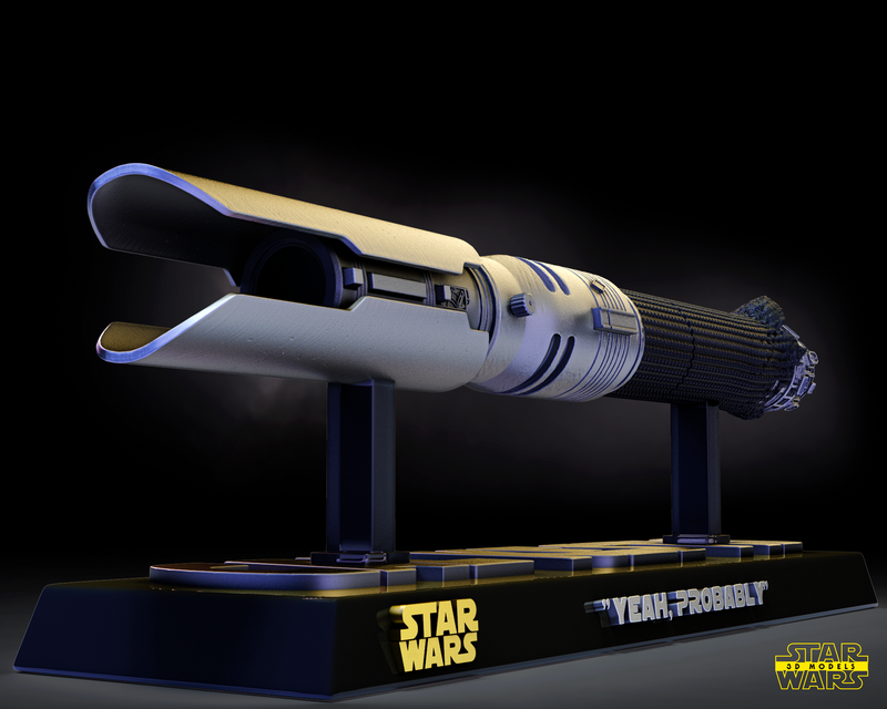Cal Kestis Lightsaber Sculpture