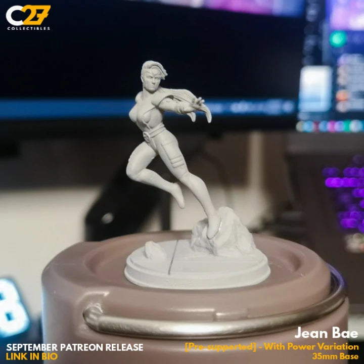 Jean Grey Marvel MCP-compatible resin miniature by C27 Studios - product image 2