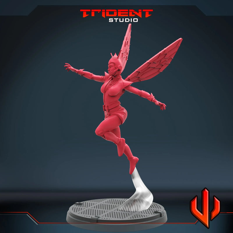 Classic Wasp Marvel MCP-compatible 40mm resin proxy miniature by Trident Miniatures - product image 2