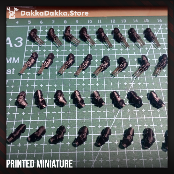White Megalodon Clan Build Kit - Prime Armored Battleline Squad of Space Knights - DakkaDakka Resin Build Kit - image 2