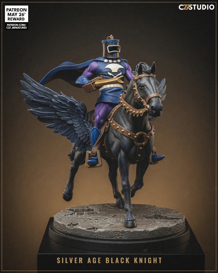 Black Knight (Silver Age) Marvel MCP-compatible resin miniature by C27 Studios - product image 2