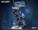 Captain America and Steve Rogers Sculptures DIORAMA COMPLETE resin diorama kit view 2