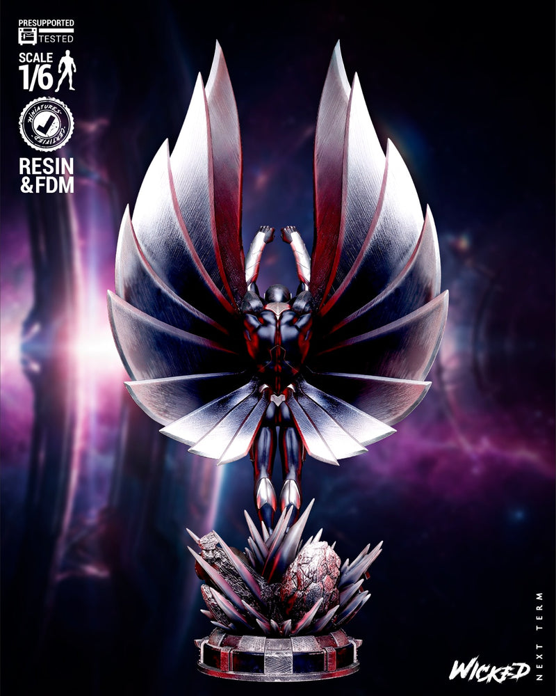 Darkhawk Sculpture resin statue kit view 2