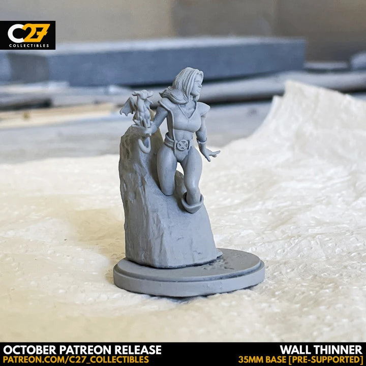 Shadowcat (Oct 2021 Sculpt) Marvel MCP-compatible resin miniature by C27 Studios - product image 2