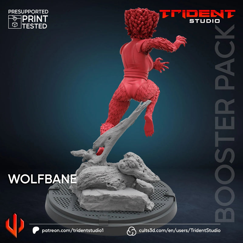 Wolfsbane Marvel MCP-compatible 40mm resin proxy miniature by Trident Miniatures - product image 2