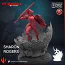 Sharon Rogers Marvel MCP-compatible 40mm resin proxy miniature by Trident Miniatures - product image 2