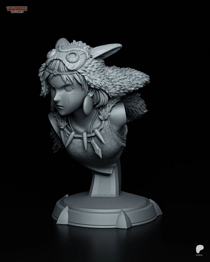 San Resin Statue & Bust - Bust view 2