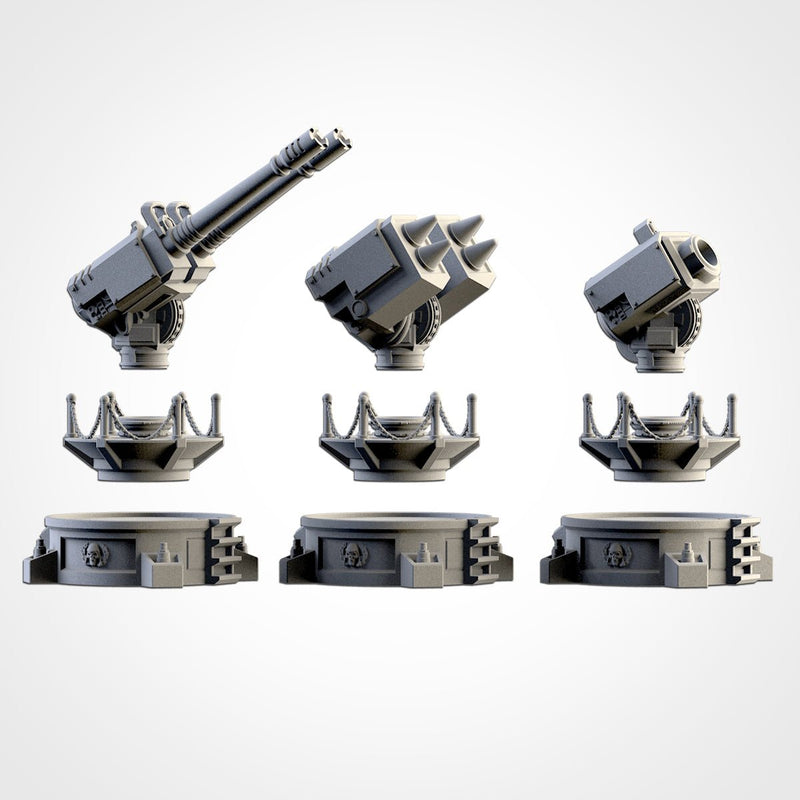 Anti-Aircraft Weapons 3D printed terrain view 2