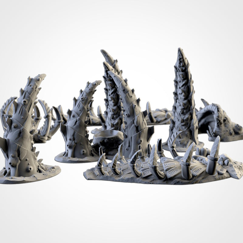 Alien Terrain 3D printed terrain view 2
