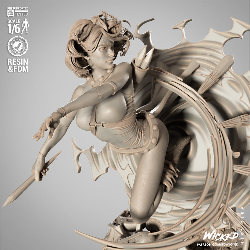 Blink (Joe Madureira) Sculpture resin statue kit view 2