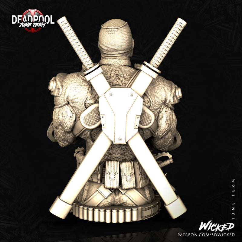 Deadpool Bust resin bust kit view 2