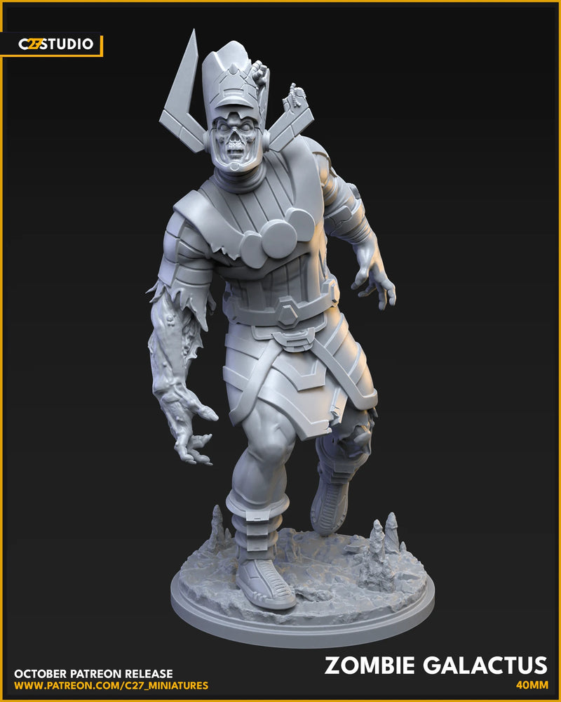 Zombie Galactus Marvel MCP-compatible resin miniature by C27 Studios - product image 2