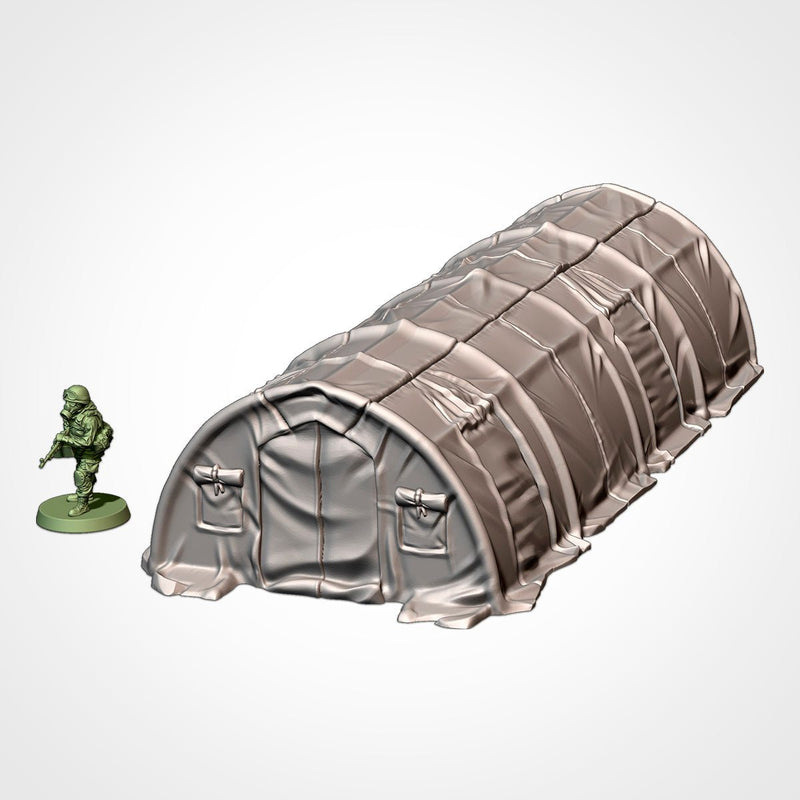 Military Barracks 3D printed terrain view 2