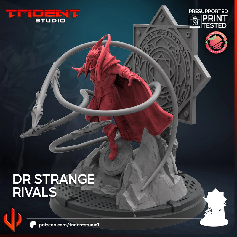 Doctor Strange Rivals Marvel MCP-compatible 40mm resin proxy miniature by Trident Miniatures - product image 2