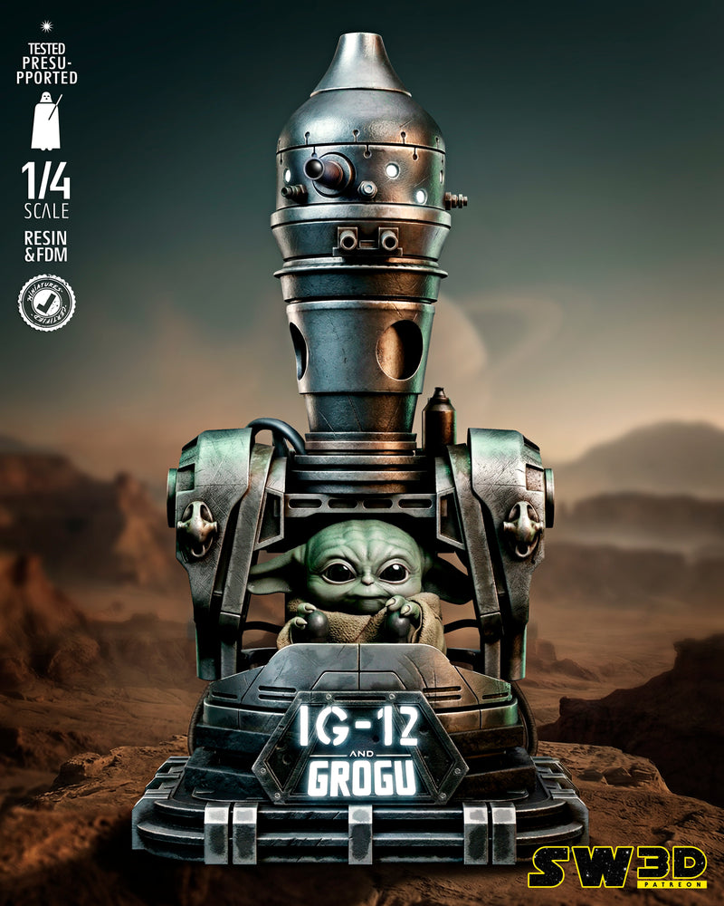 SW3D January 2026 Term IG12 With Grogu Portrait Bust