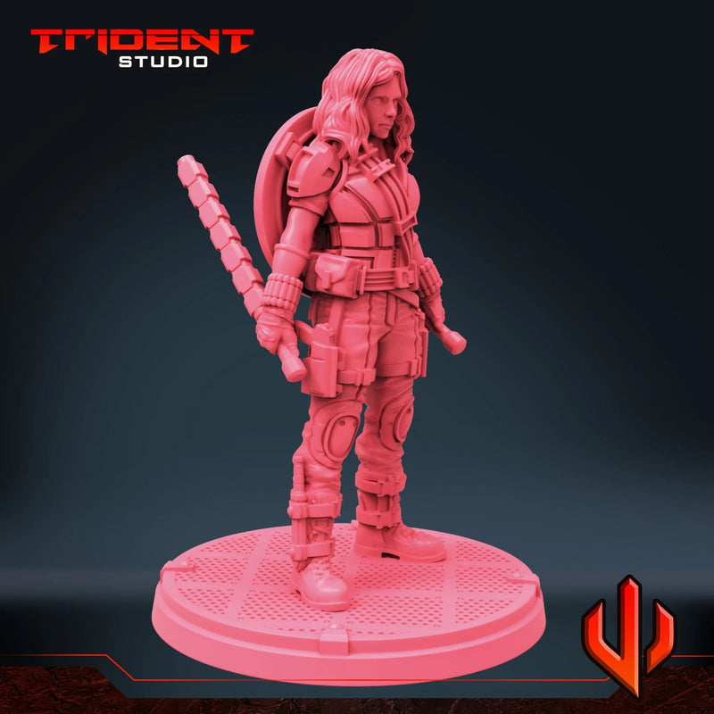 Black Widow Multiverse - Sculpt B Marvel MCP-compatible 40mm resin proxy miniature by Trident Miniatures - product image 2