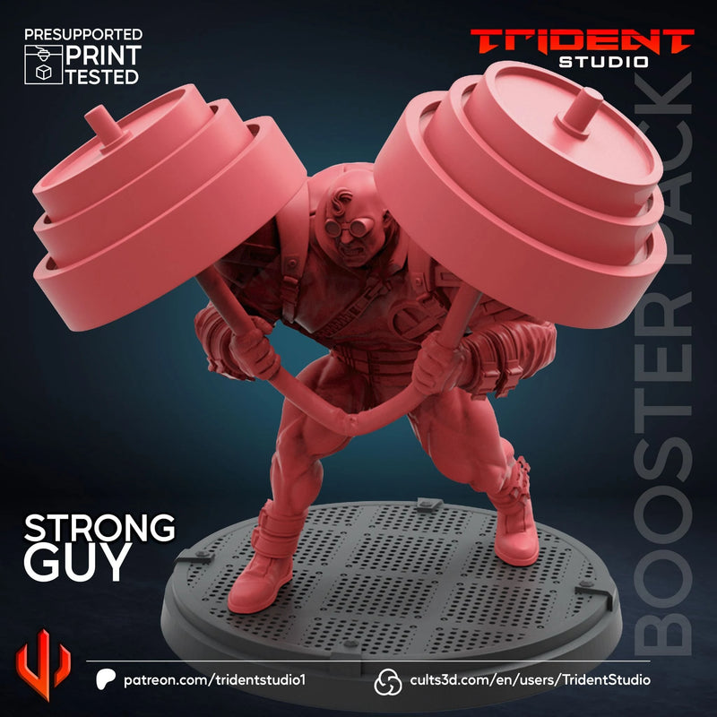 Strong Guy Marvel MCP-compatible 40mm resin proxy miniature by Trident Miniatures - product image 2