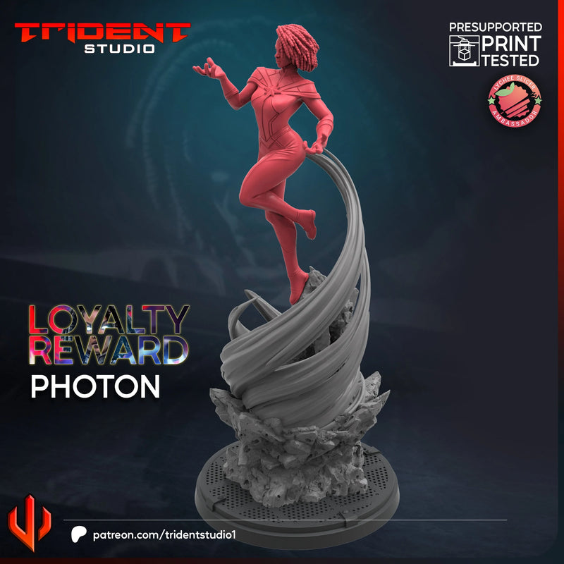 Photon Marvel MCP-compatible 40mm resin proxy miniature by Trident Miniatures - product image 2