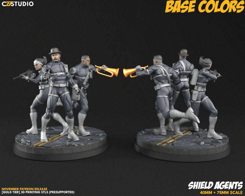 Howling Commandos Marvel MCP-compatible resin miniature by C27 Studios - product image 2